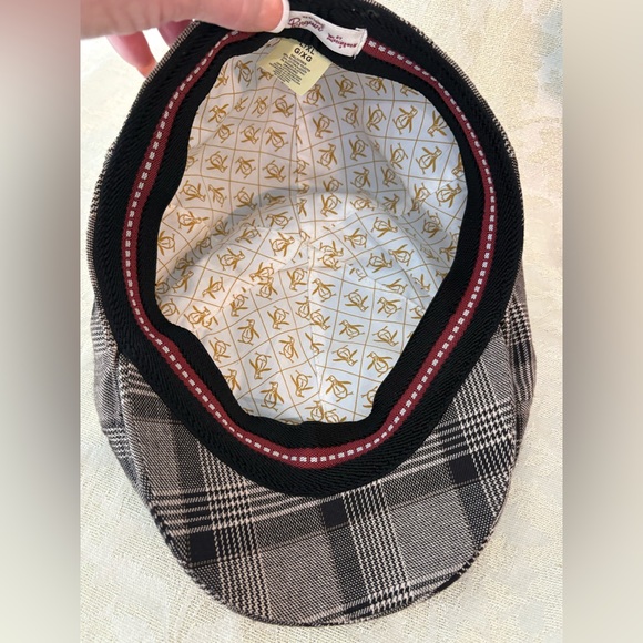 Penguin Brown Plaid Newsboy Cap - Picture 4 of 6